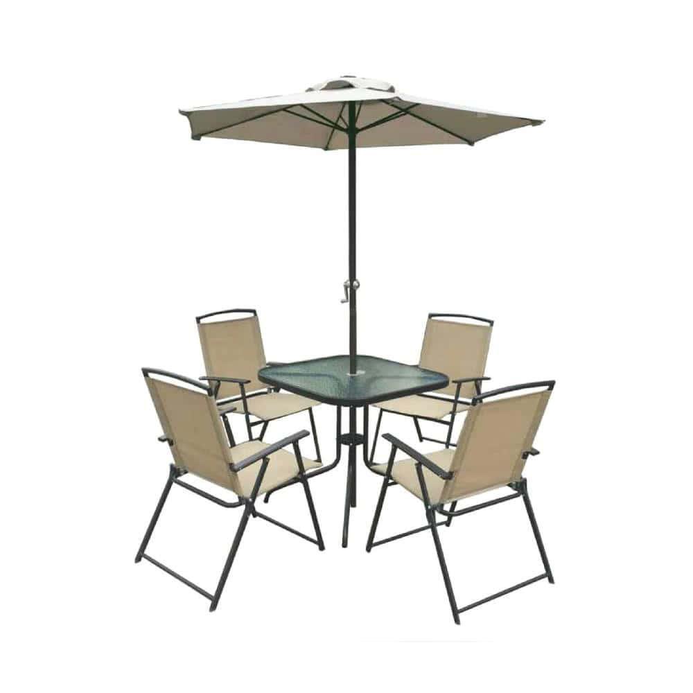 мебель из ротанга Комплект садовый VINE (стол + 4 кресла + зонт)