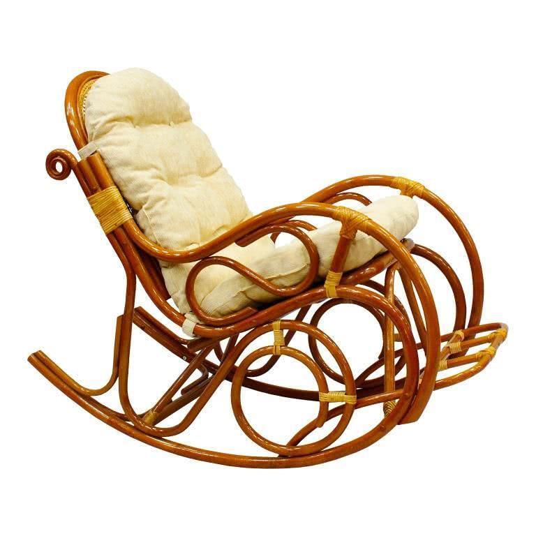 мебель из ротанга Кресло-качалка с подножкой