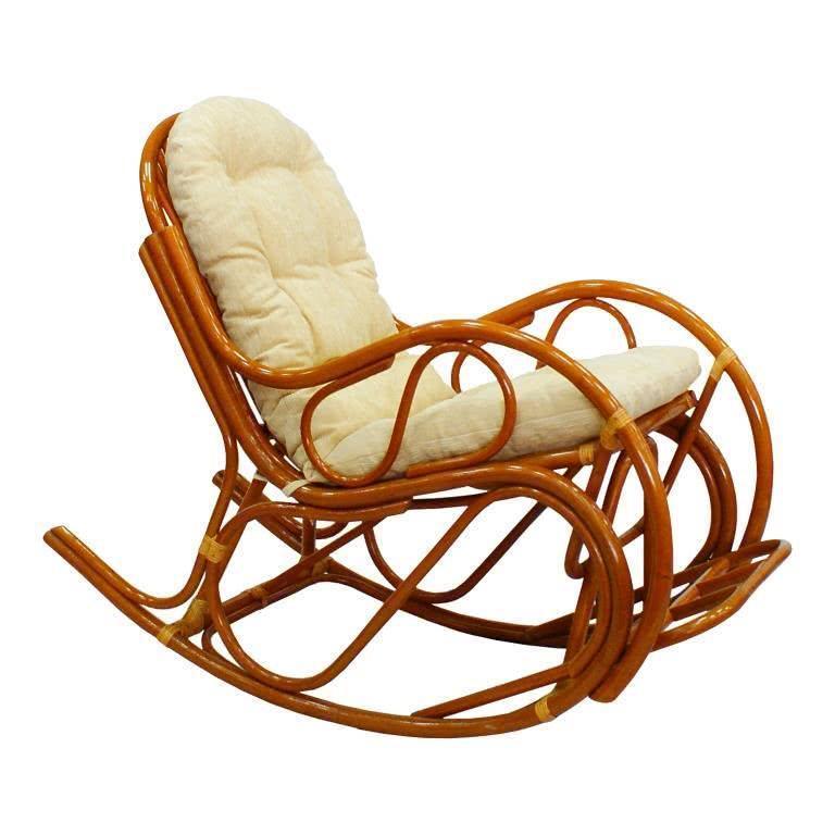 мебель из ротанга Кресло-качалка с подножкой